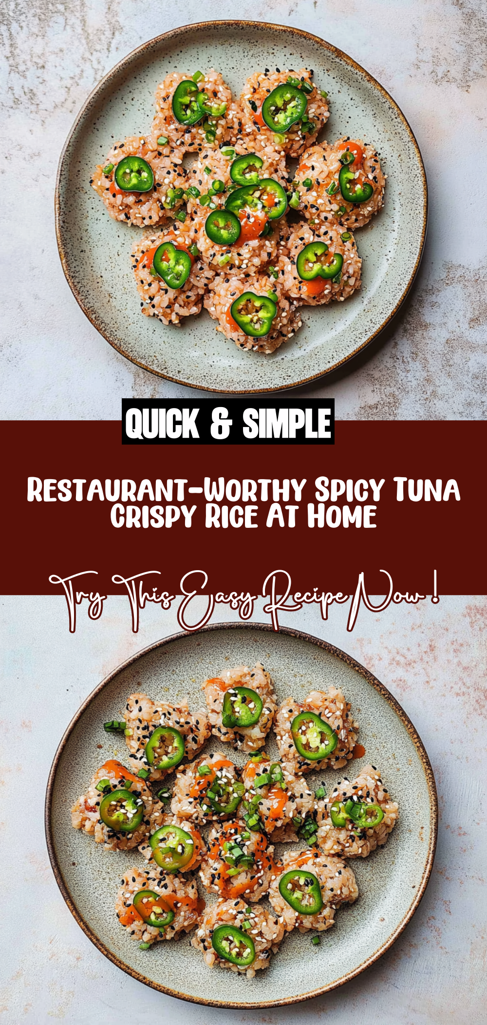Restaurant-Worthy Spicy Tuna Crispy Rice At Home!