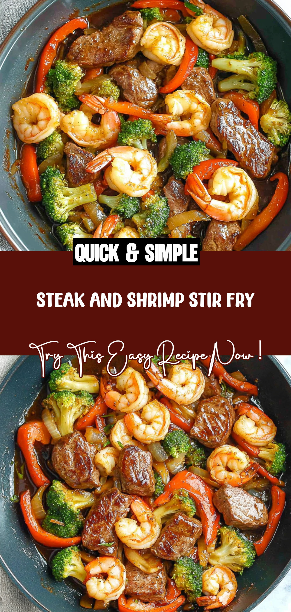 STEAK AND SHRIMP STIR FRY