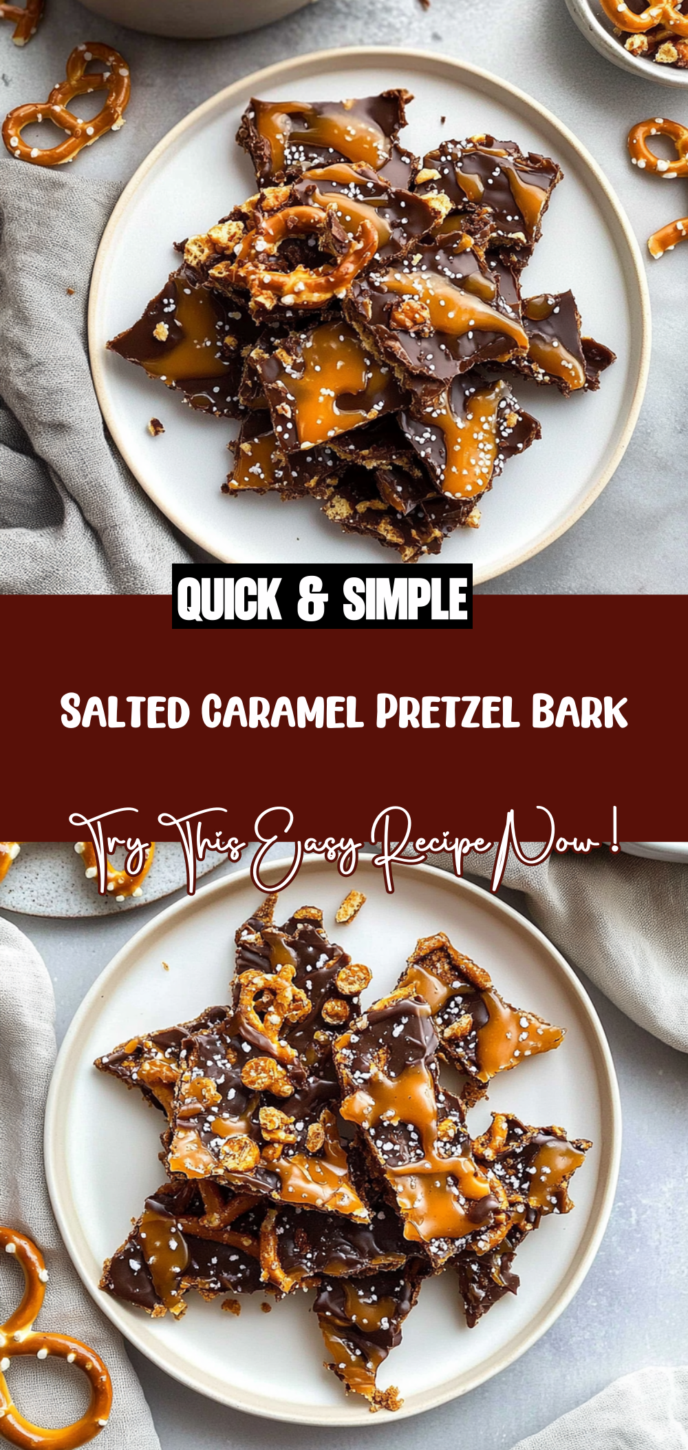 Salted Caramel Pretzel Bark