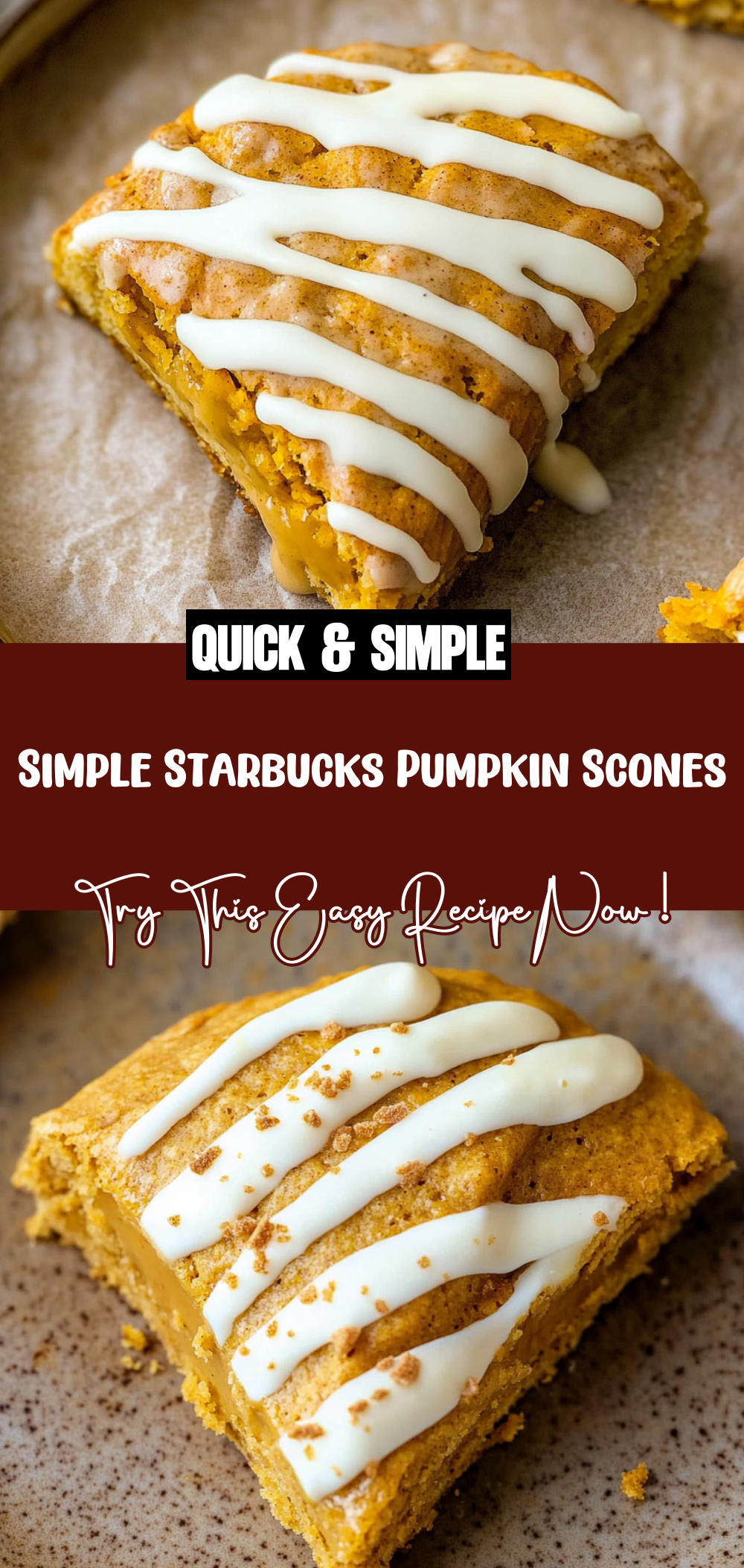 Simple Starbucks Pumpkin Scones