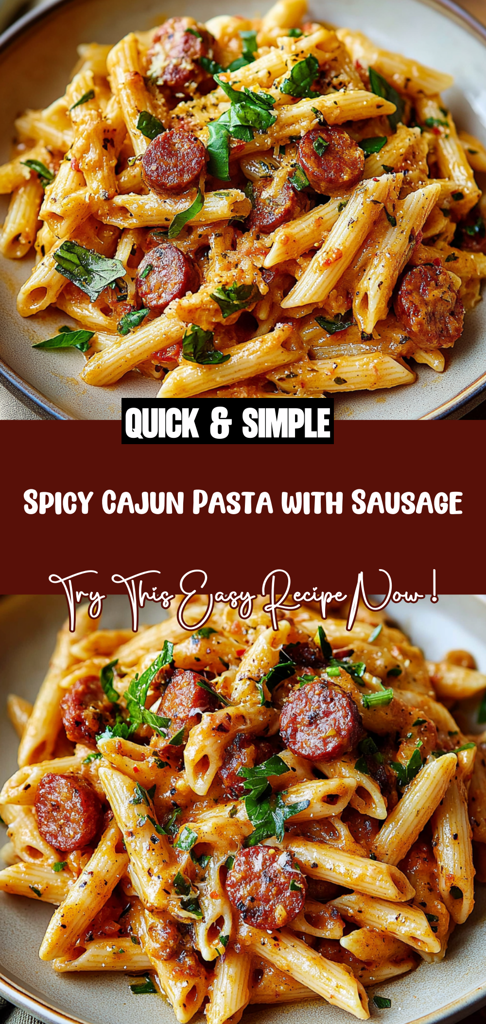 Spicy Cajun Pasta with Sausage