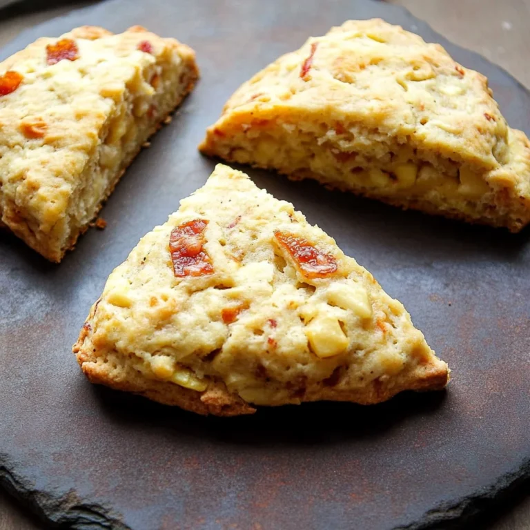 Air Fryer Apple Cheddar Bacon Scones: Sweet & Savory Bliss