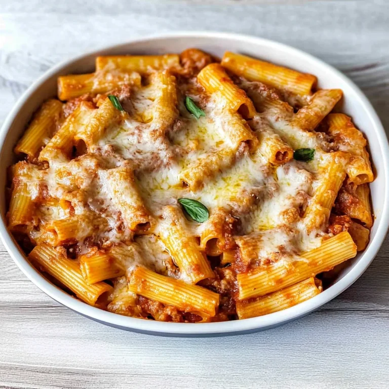 Baked Rigatoni Pasta: Cheesy Comfort Food Delight