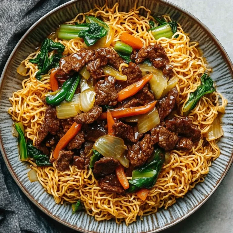 Beef Pan-Fried Noodles: Comfort in Every Bite