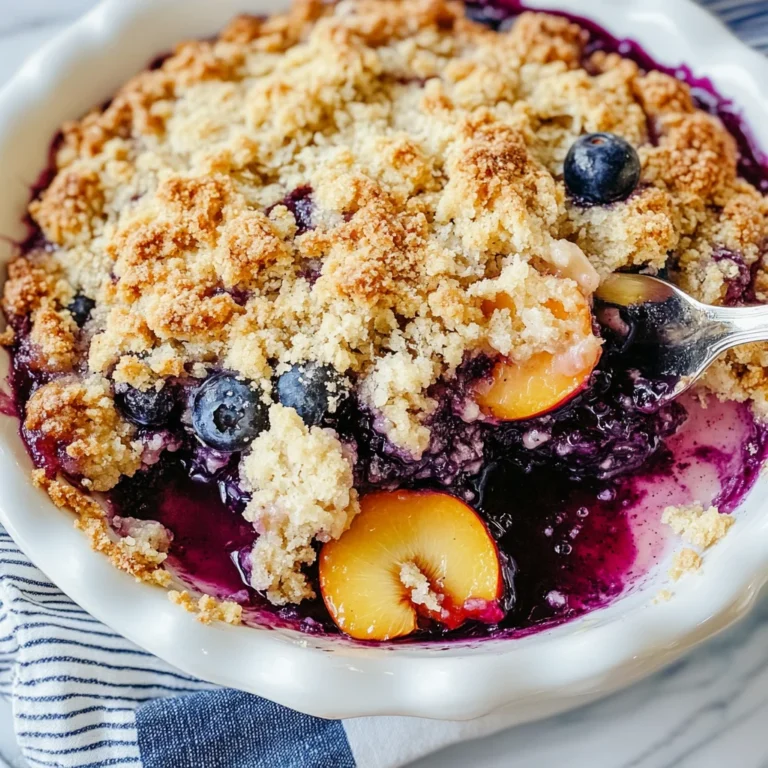 Blueberry Peach Crumble: A Sweet Summer Delight