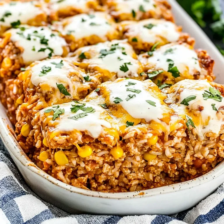 Chicken Enchilada Rice Casserole: Cheesy Comfort Awaits