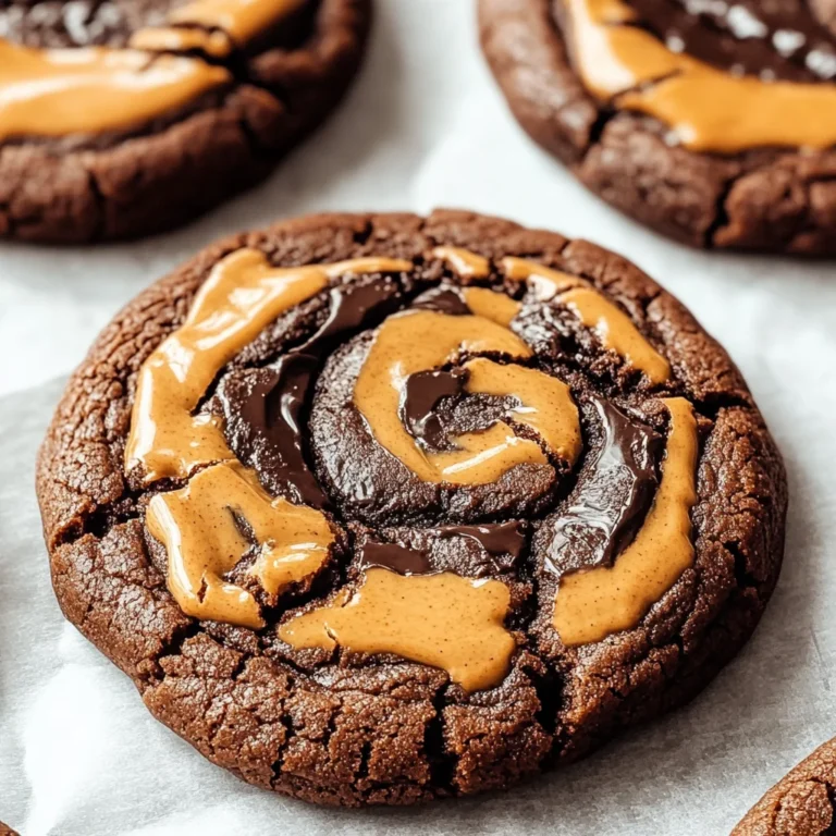 Chocolate Peanut Butter Swirl Cookies: Irresistibly Gooey…