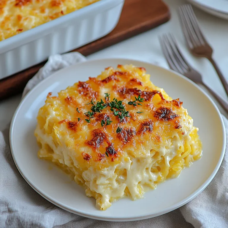 Creamy Spaghetti Squash Au Gratin: Comfort Food Bliss