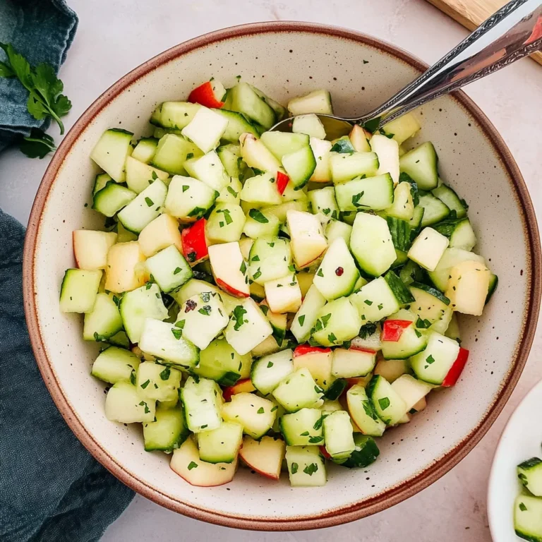 Cucumber Apple Salad: Refreshing and Budget-Friendly Delight