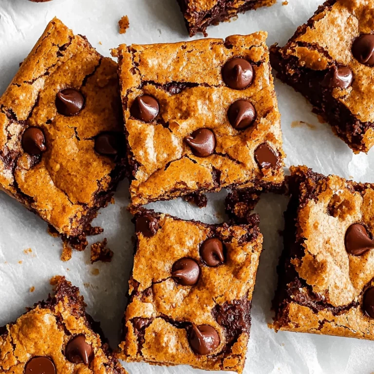 Fudgy Pumpkin Chocolate Chip Bars: The Ultimate Fall Treat