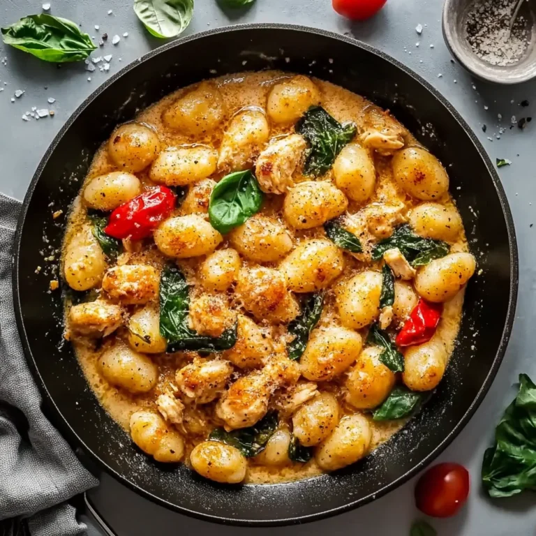 Garlic Chicken Gnocchi Skillet: Cozy and Comforting Delight