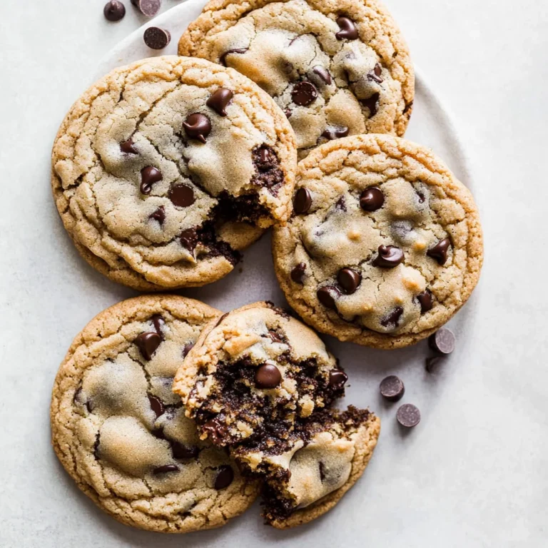 Giant Chocolate Chip Cookies: Soft and Gooey Indulgence