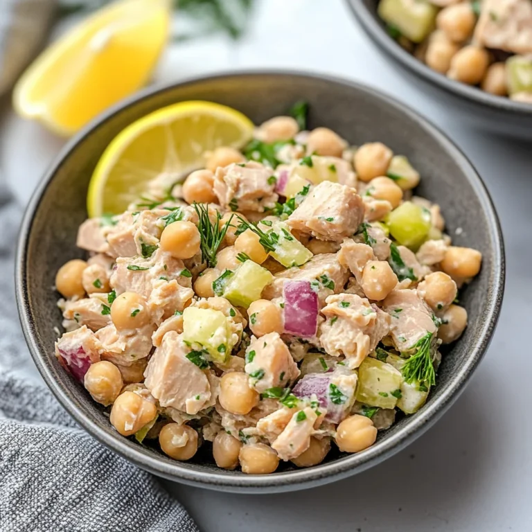 Healthy Tuna Garbanzo Bean Salad: A Flavorful Delight