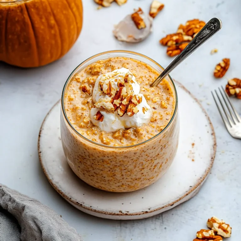 High Protein Pumpkin Overnight Oats: Cozy & Filling Delight