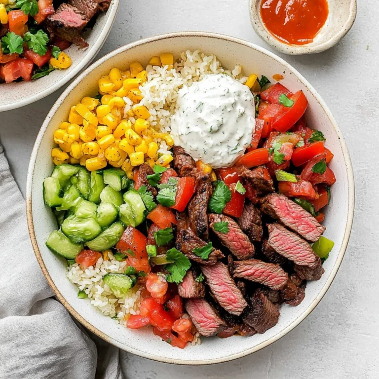 High Protein Steak Fajita Bowl: A Flavor Explosion!