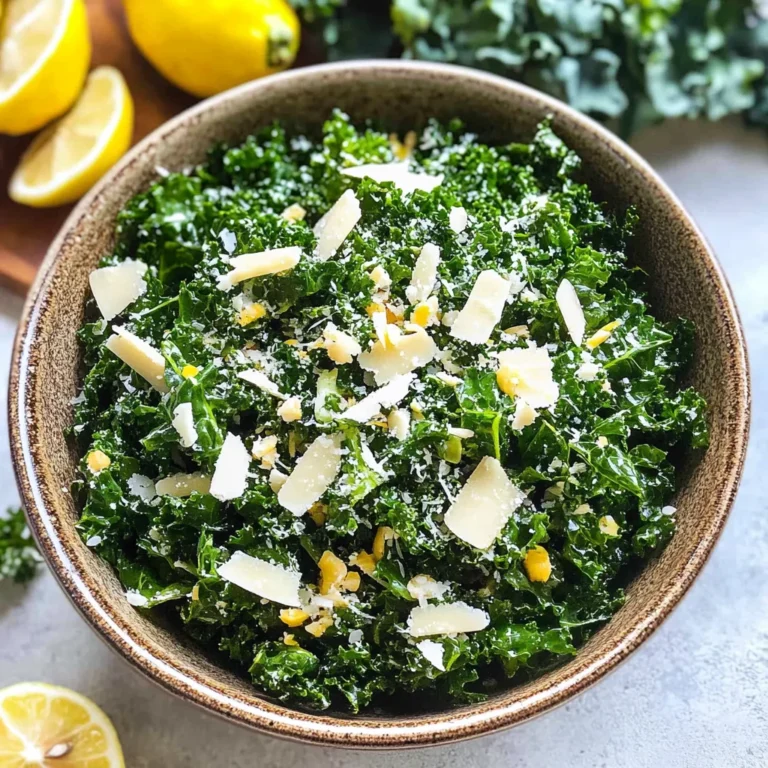 Lemony Parmesan Kale Salad: A Zesty Delight You’ll Love