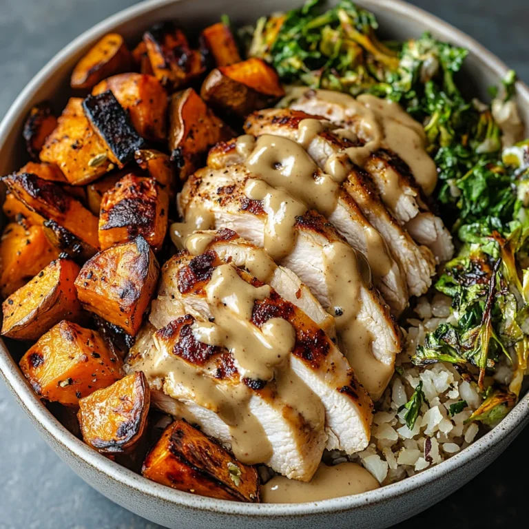 Maple Dijon Chicken & Roasted Sweet Potato Bowls: Irresis…