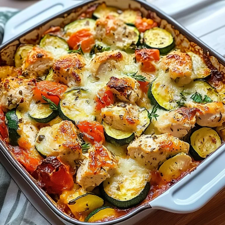 Mediterranean Chicken Zucchini Bake: Flavorful and Easy