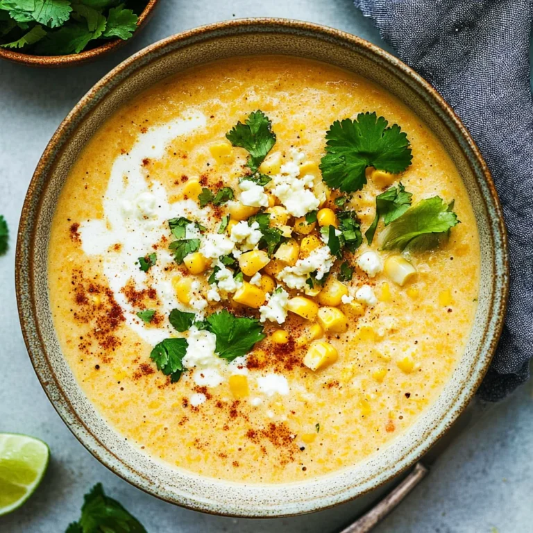 Mexican Street Corn Soup: Creamy and Bold Flavors Awaits