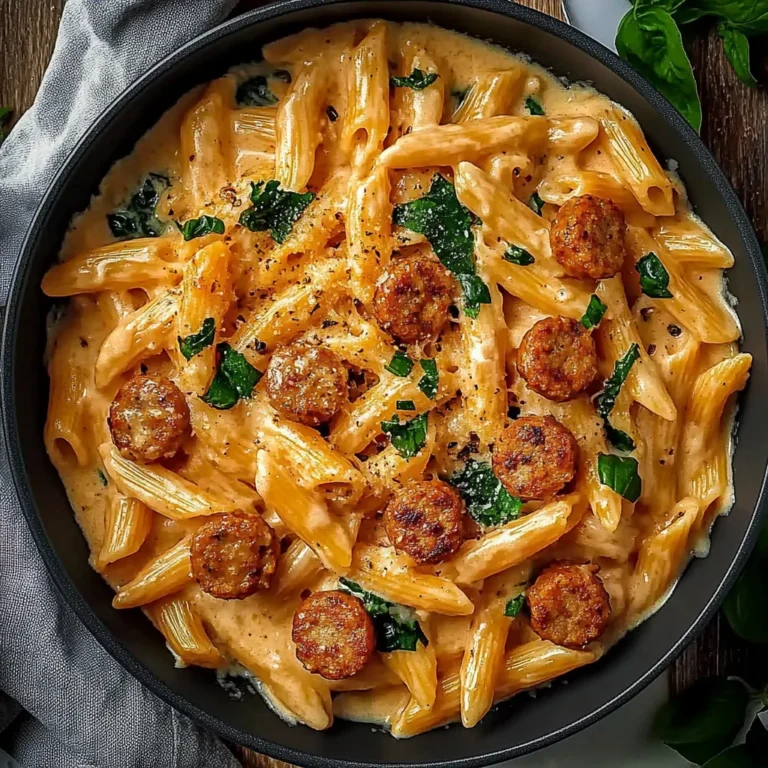One Pot Creamy Cajun Sausage Pasta: Quick and Flavorful