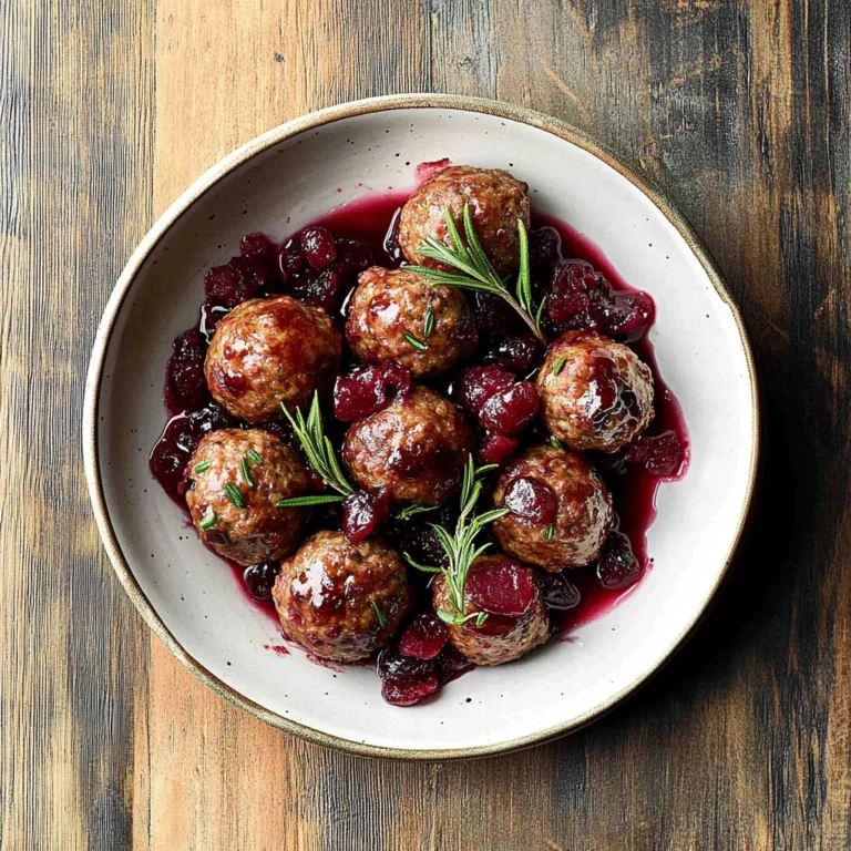 Quick Cranberry Meatballs: A Festive Delight You’ll Love