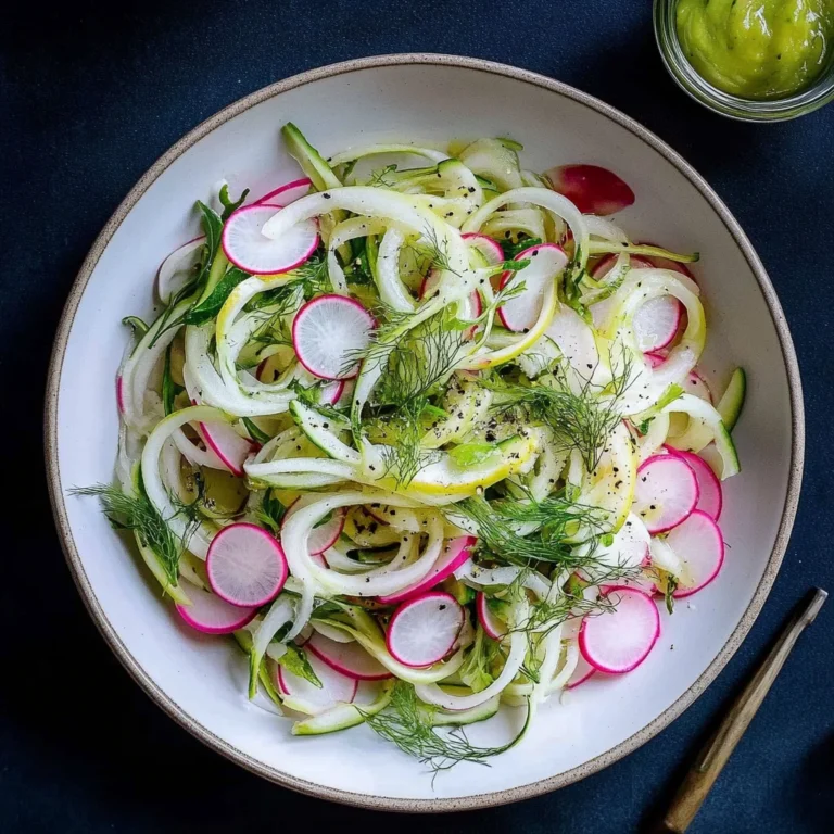Radish and Fennel Salad with Lemon Dressing: Refreshing D…
