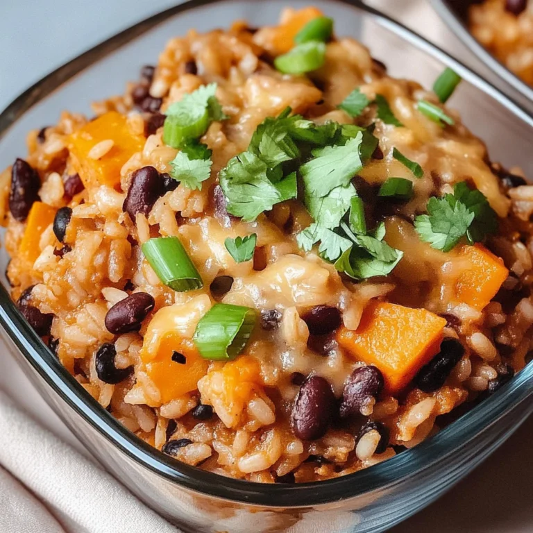 Rice and Bean Casserole with Sweet Potatoes: Cozy Comfort…
