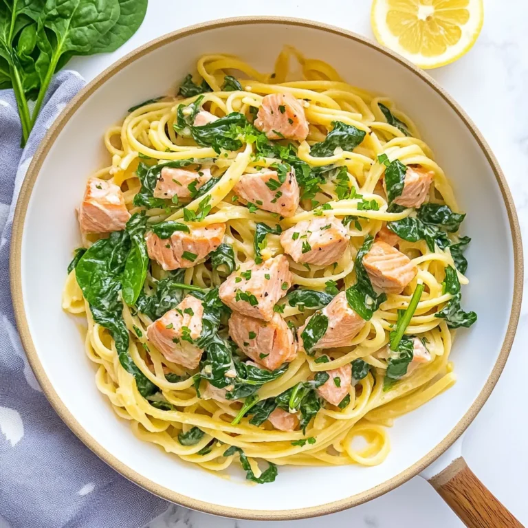 Salmon Spinach Pasta Dish: Delicious & Nutritious Delight