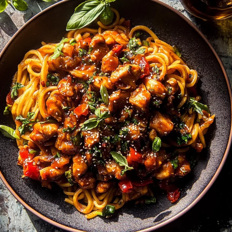 Sticky Garlic Chicken Noodles: Irresistibly Delicious at …