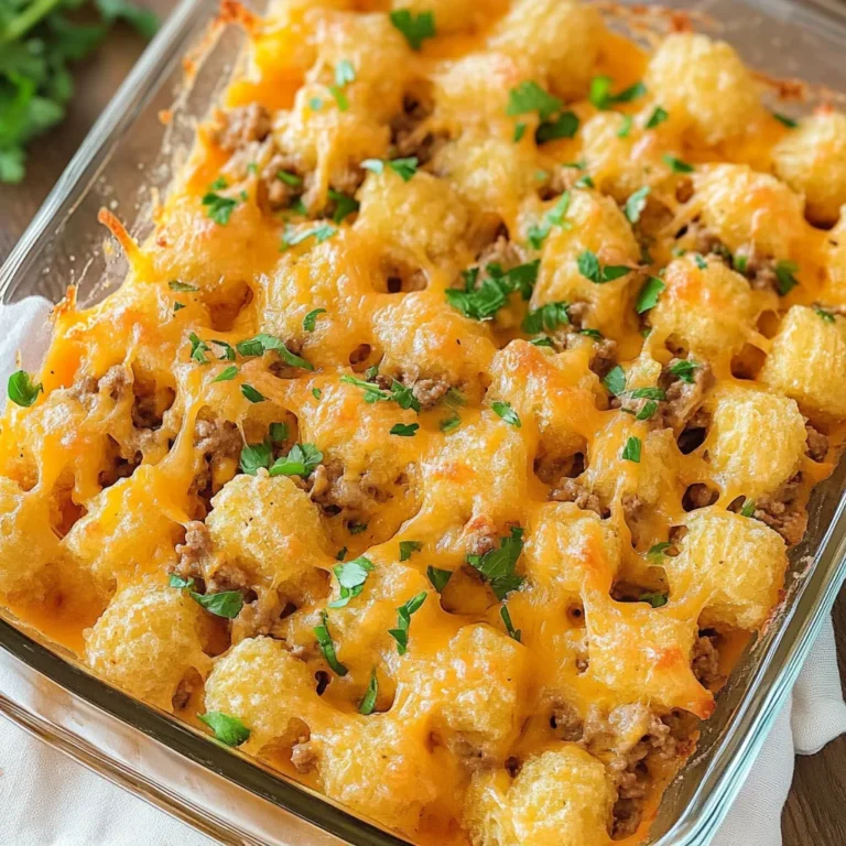 Tater Tot Casserole with Ground Beef: Ultimate Comfort Food