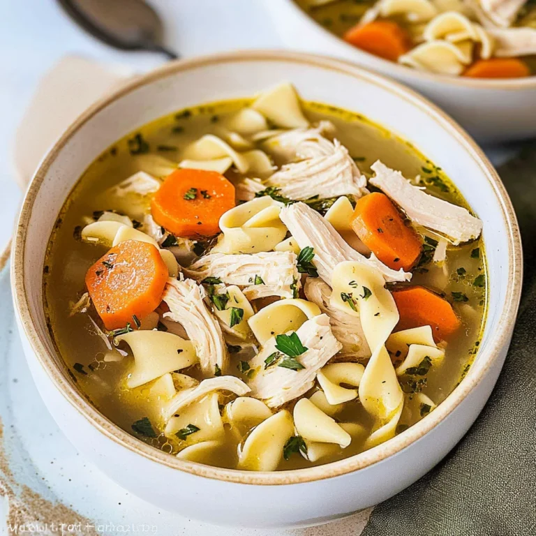 The best homemade chicken noodle soup recipe: Cozy Comfort