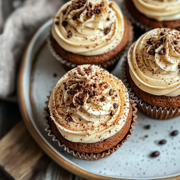 Tiramisu Cupcakes – Espresso-Infused, Creamy Frosting