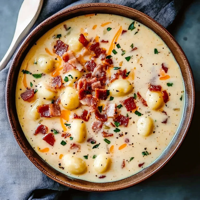 Bacon Cheddar Gnocchi Soup: Cozy and Comforting Delight