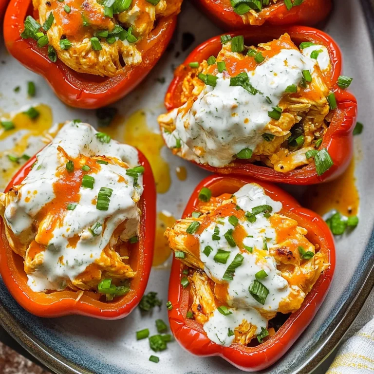 Buffalo Chicken Stuffed Peppers: Spicy & Guilt-Free Delight