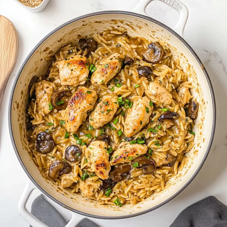 Chicken Marsala Orzo: Creamy and Comforting Delight