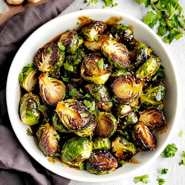Crispy Honey Balsamic Brussels Sprouts: A Sweet Sensation