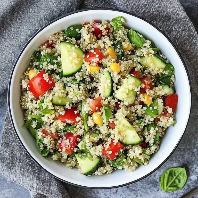 Easy Quinoa Salad Recipe: Fresh and Flavorful Delight