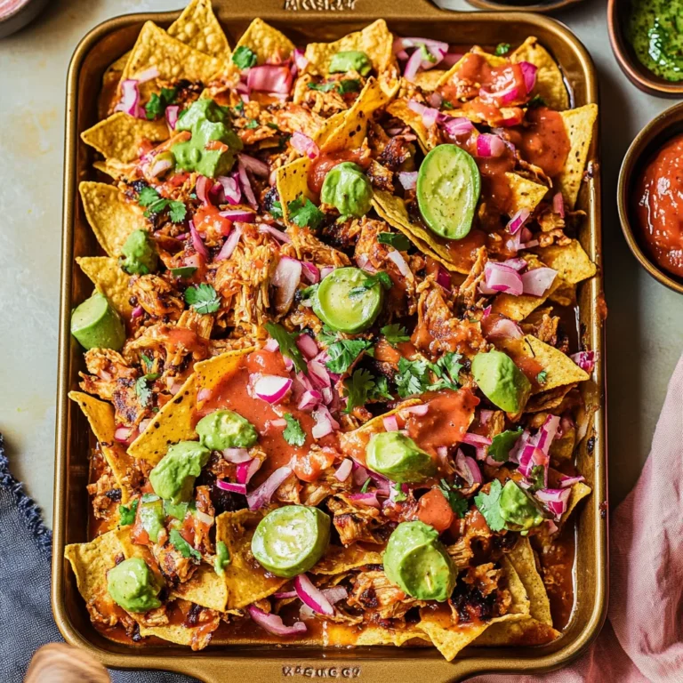 Easy Sheet Pan BBQ Chicken Nachos: A Flavor Explosion