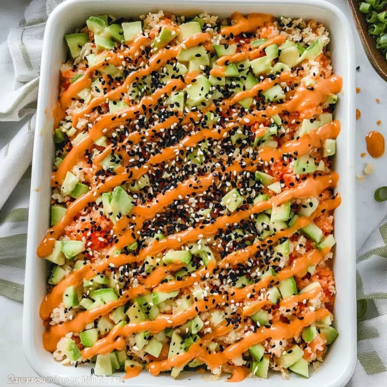 Easy Sushi Bake: Creamy and Satisfying Comfort Food