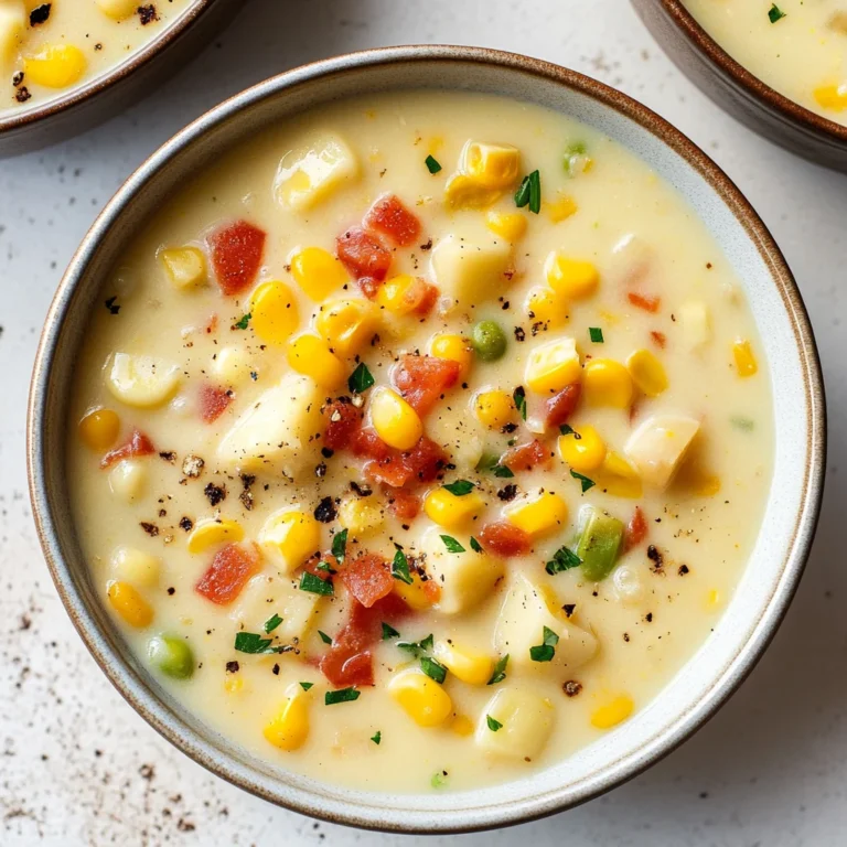 Homemade Corn Chowder Recipe: Comfort in Every Spoonful