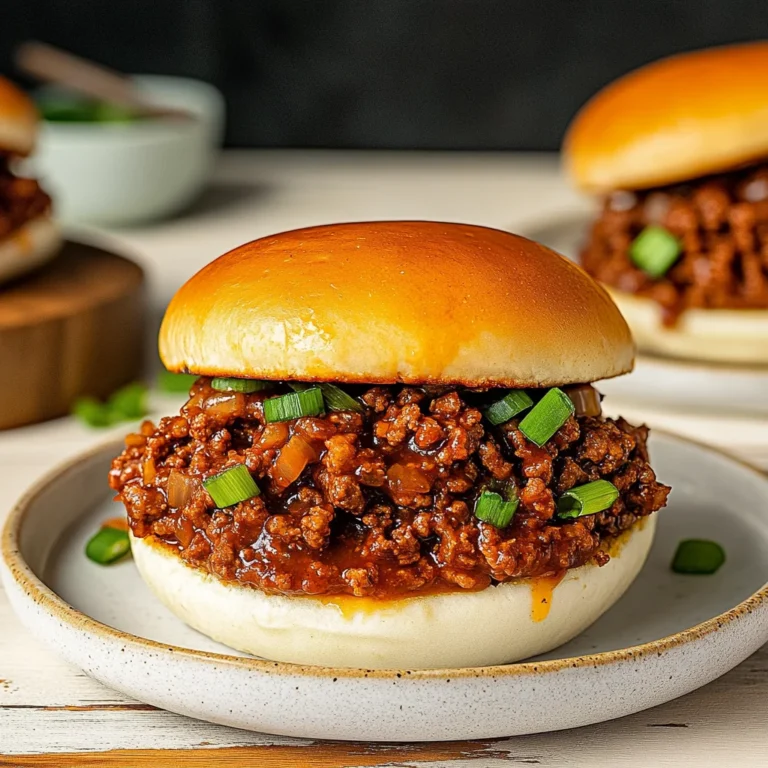 Korean Beef Sloppy Joes Recipe: A Sweet and Spicy Twist