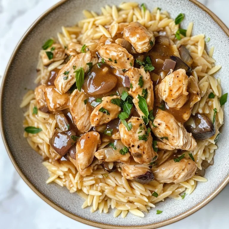 Marsala Chicken Orzo: Comforting and Creamy Delight