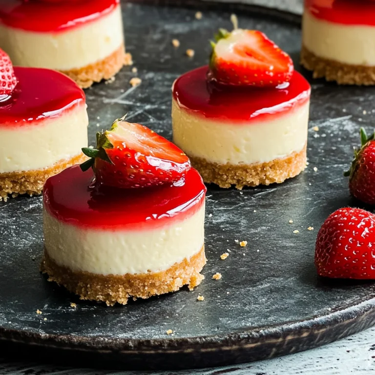 Mini Strawberry Cheesecakes: Irresistibly Creamy Delights