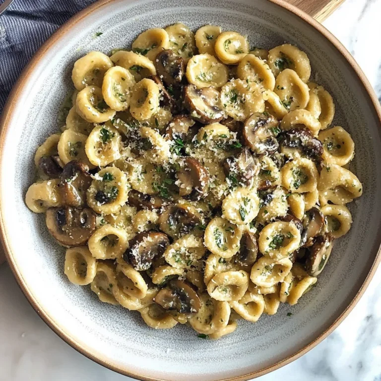 Orecchiette with Mushroom Thyme Sauce: Pure Comfort in Ev…