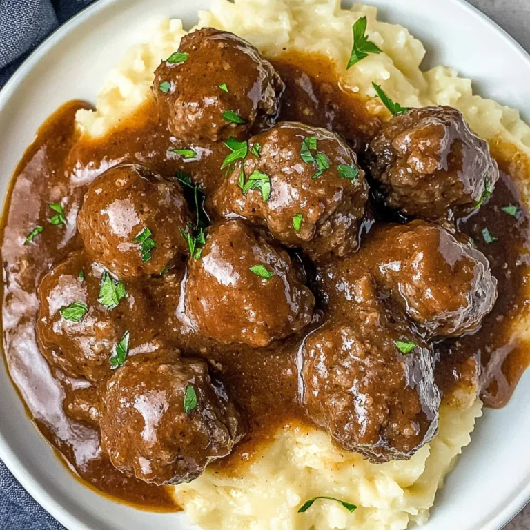 Slow Cooker Salisbury Steak Meatballs: Comfort in Every Bite